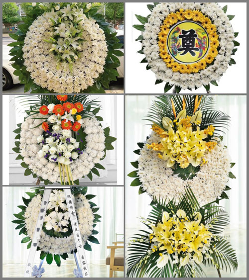 山东东营东营区龙居镇三里村花圈速递